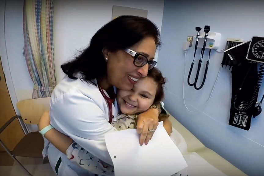 Dr. Kamboj and patient