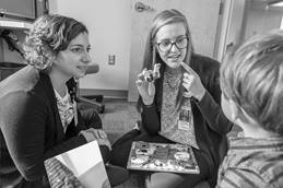 Craniofacial Speech Pathology fellow working with patient