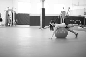 Patient on a Balance Ball