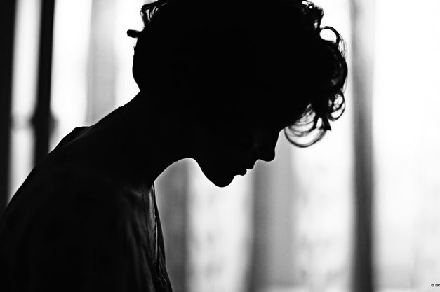silhouette of boy