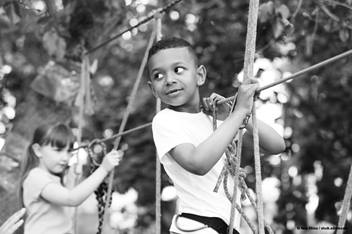 children playing on playground