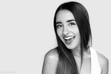 teen girl smiling