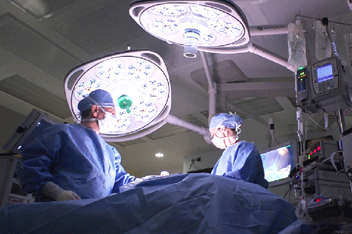 Surgeons in operating room