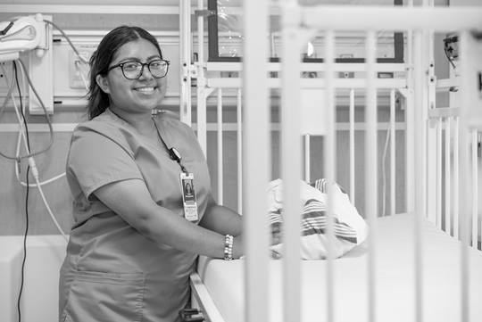 Nurse with baby