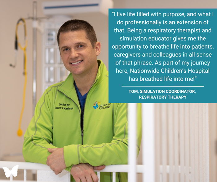 Tom respiratory care employee