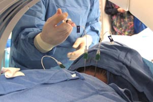 patient undergoing treatment