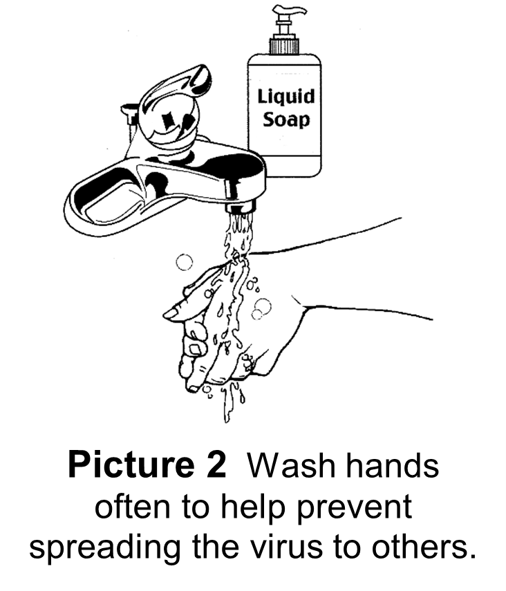 Washing hands with soap