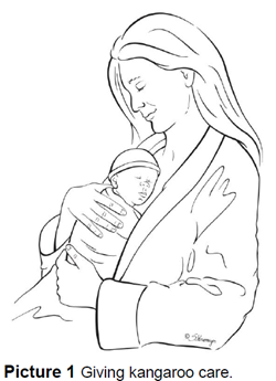 Giving kangaroo care