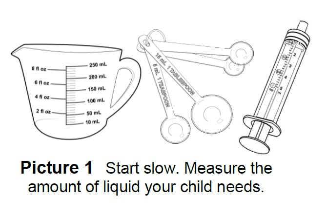 child drinking juice