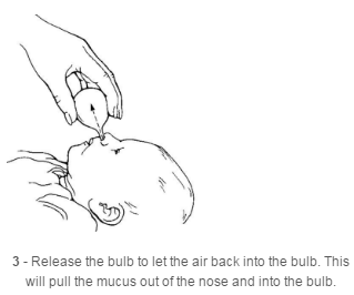 8 bulb syringe for suctioning mucous