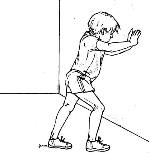 Stretching Against Wall 1