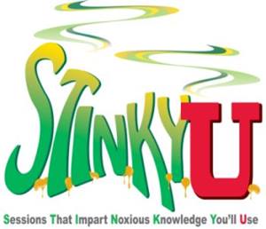 stinky university logo