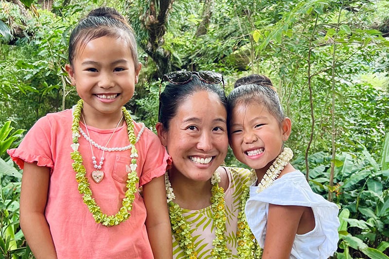 Jill Harunaga is a local artist that will demonstrates the art and history of lei making at the reception.
