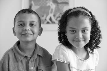 Two smiling children