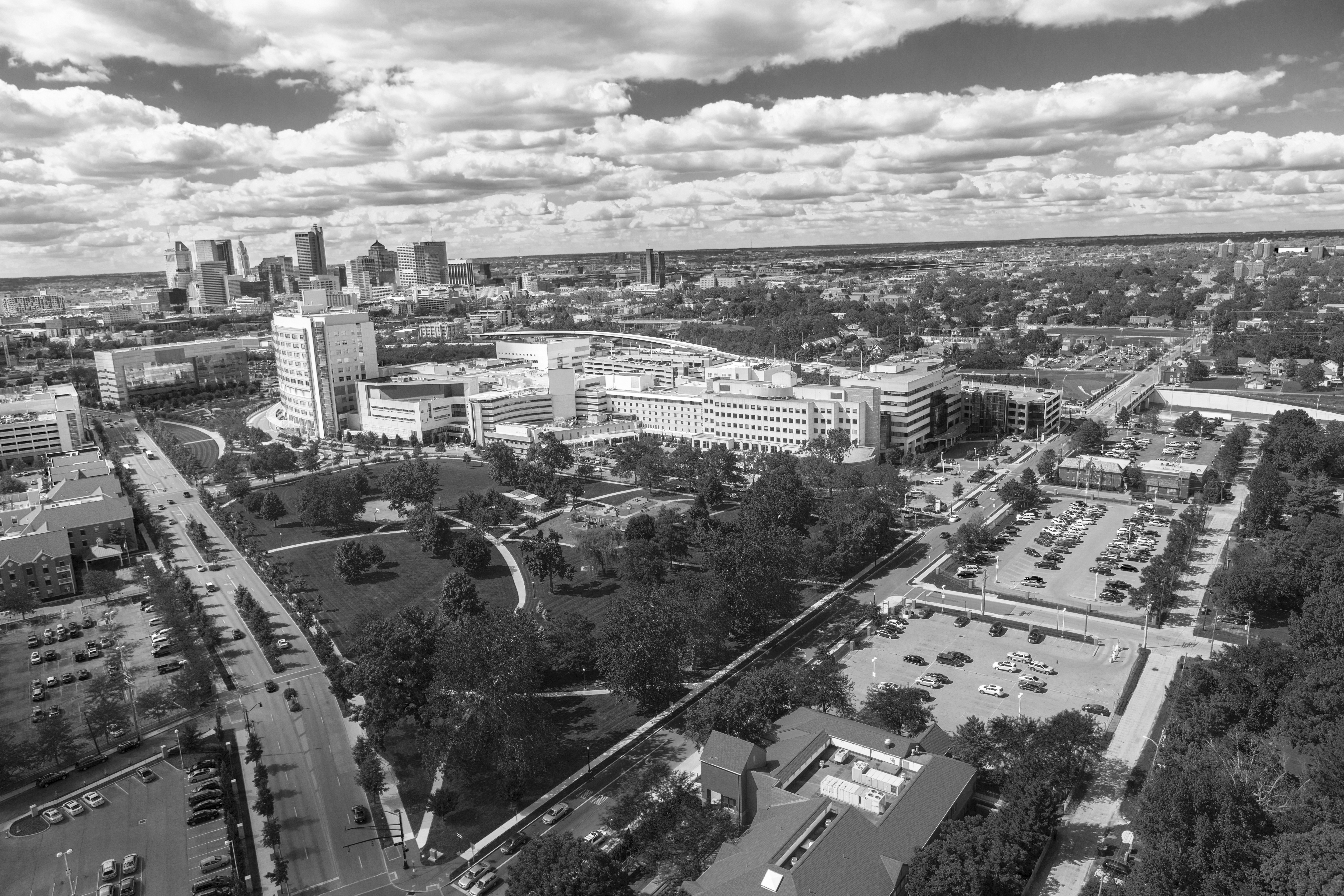 ariel view of Columbus