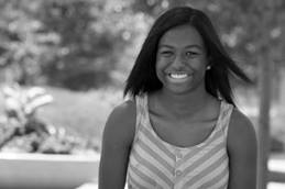 Teenage Girl Smiling Outside