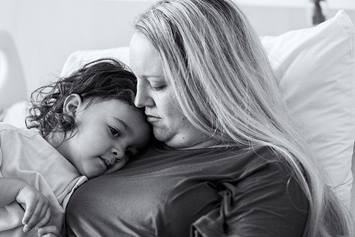 Nationwide Children's Hospital Patient Stock Photo