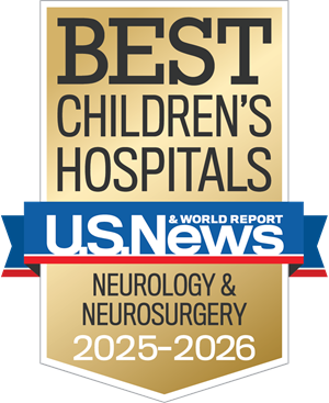 2025 to 2026 U.S. News Badge for Best Children's Hospital for Neurology and Neurosurgery