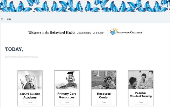 Screenshot of BHLL web dashboard