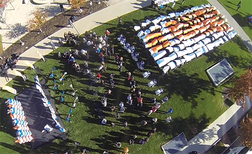 Big Lots drone view of BHP event