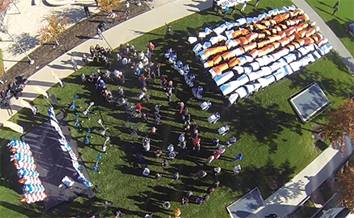 Big Lots drone view of BHP event