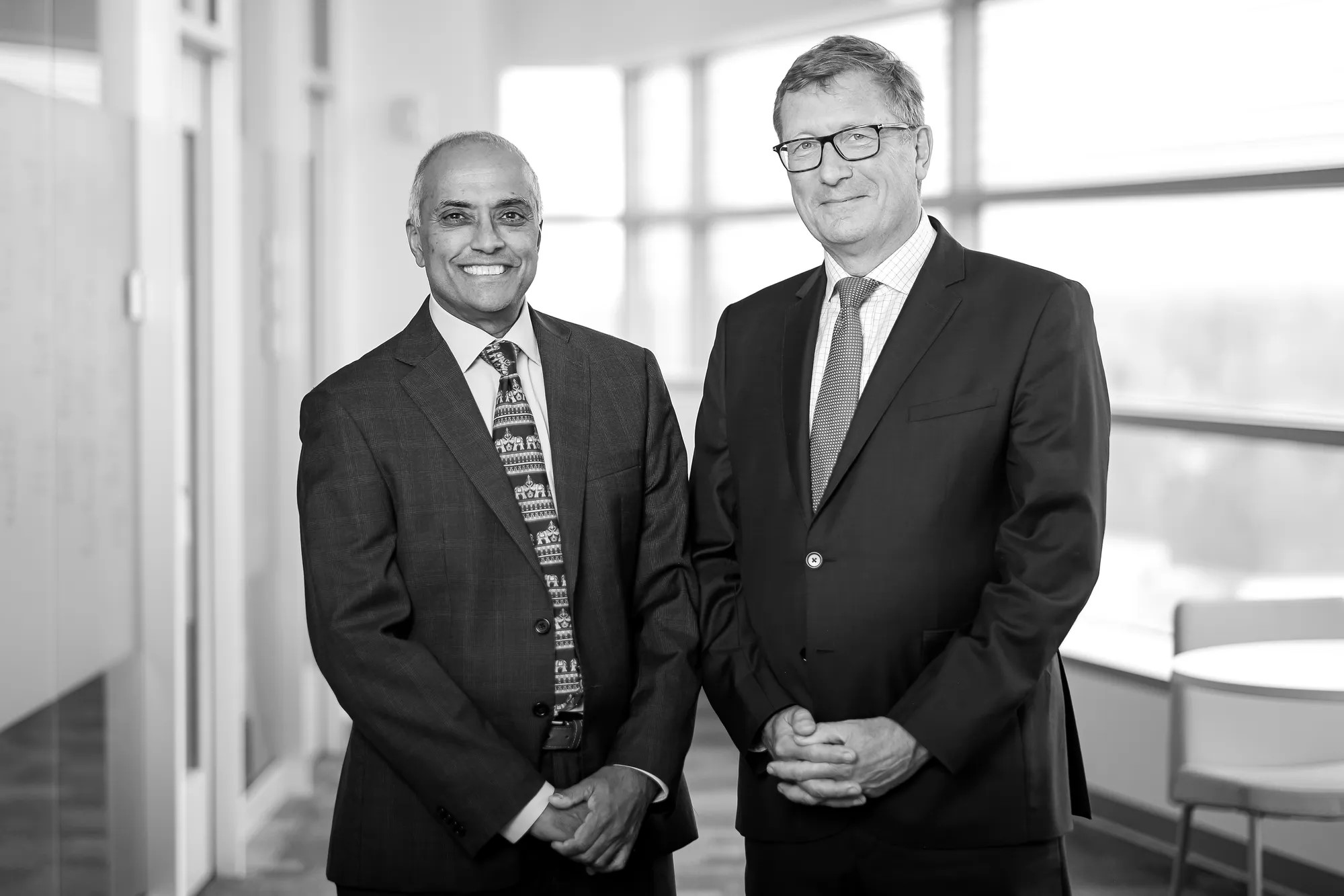 Drs. Cuckow and Jayanthi smiling together