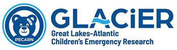 GLACIER (Great Lakes-Atlantic Children's Emergency Research) logo