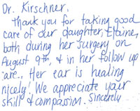Dr Kirschner Letter
