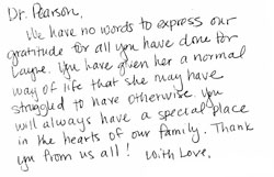 Dr Pearson Letter