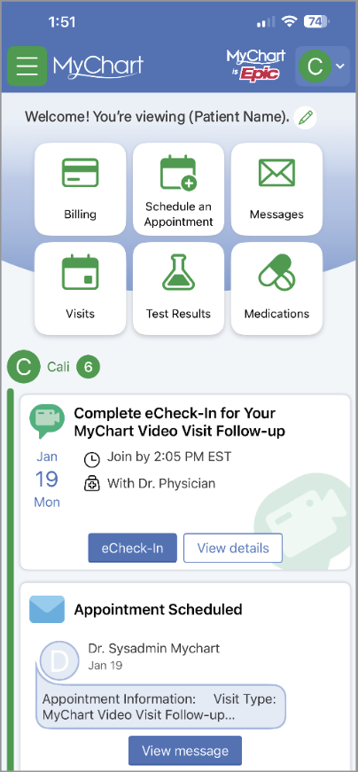 Screenshot shows echeck in option in mobile 